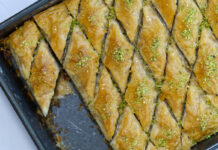 Baklawa – Traditional Middle Eastern Layered Pastry Dessert